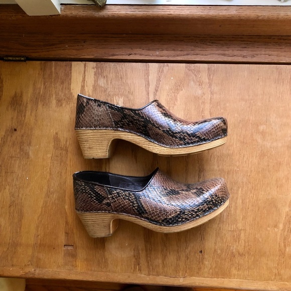 AMAZING snakeskin leather clogs - Picture 4 of 5